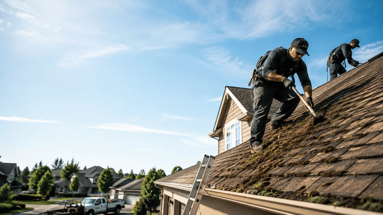 Roof Moss Removal in Leawood, KS near me